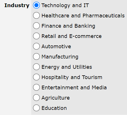 Radio Buttons