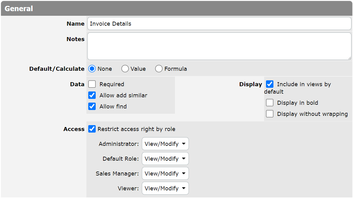 Managing Columns Access