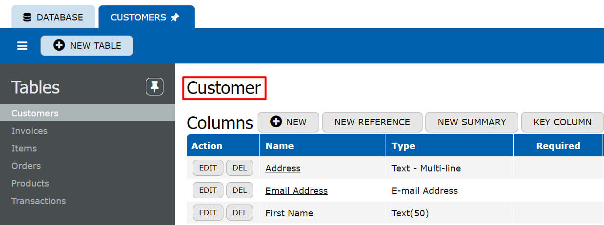 Setup Singular Name