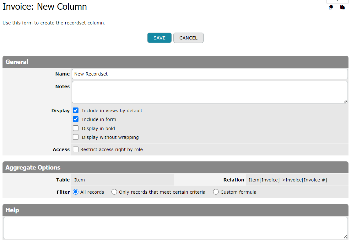 Recordset Attributes