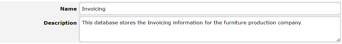 Database General Options