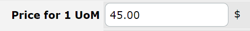 Type-in - price