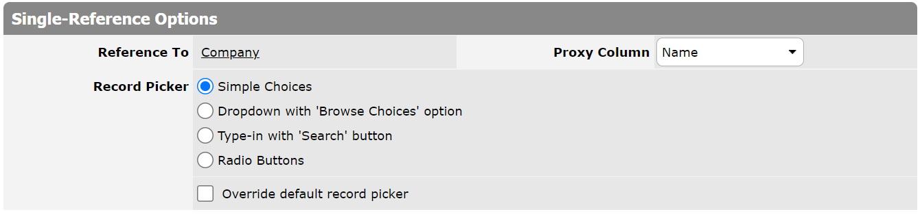 Single-Reference-options
