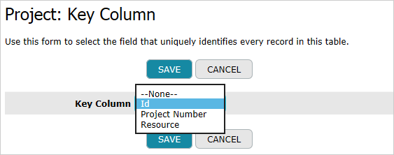 Set Key Column