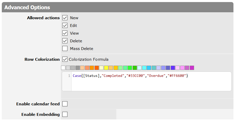 Timeline View Advanced