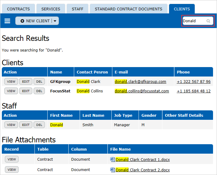 Search by Keywords