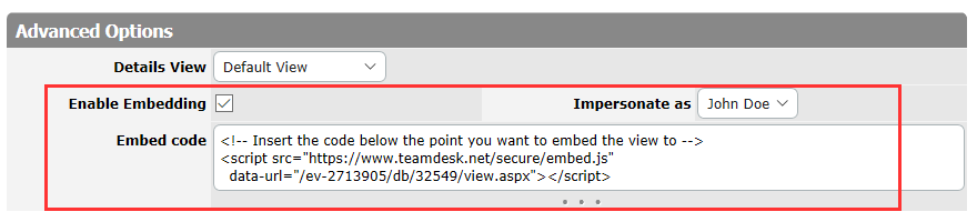 Embed code