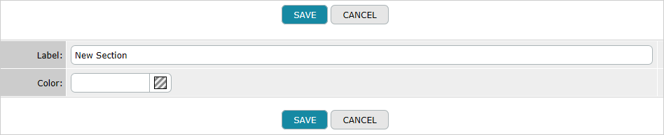 New Section Form