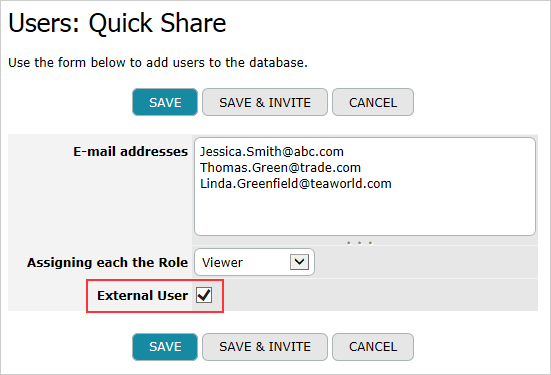 Users: Quick Share