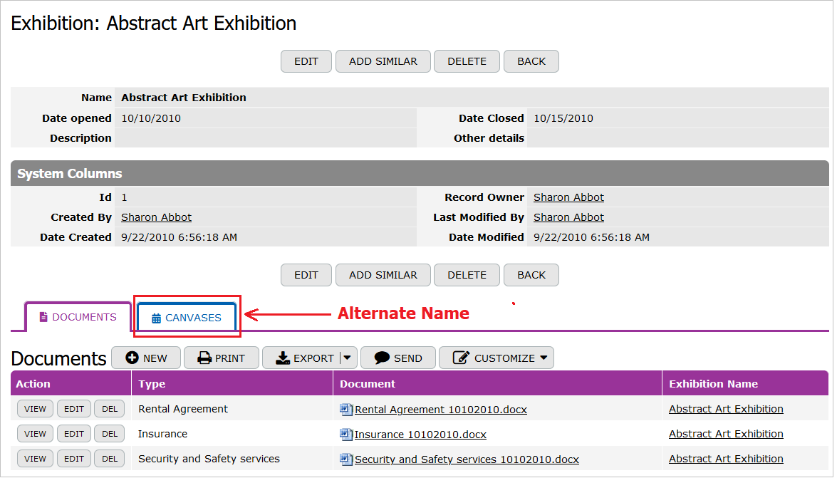 Displaying Alternate Name