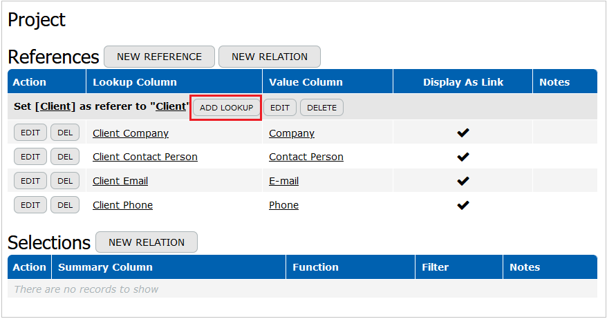 Add Lookup Button