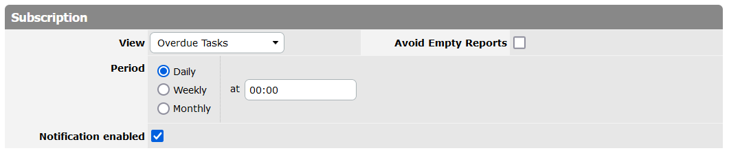 Subscription Options