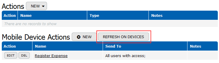 Refresh On Devices