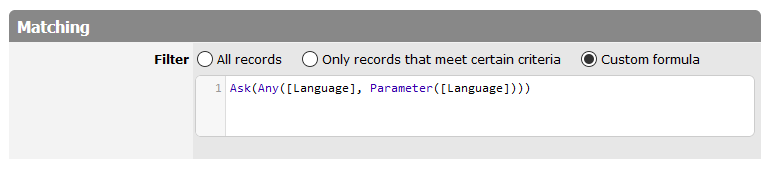 Custom Formula Filter Condition