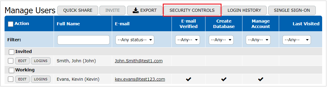 Security Controls
