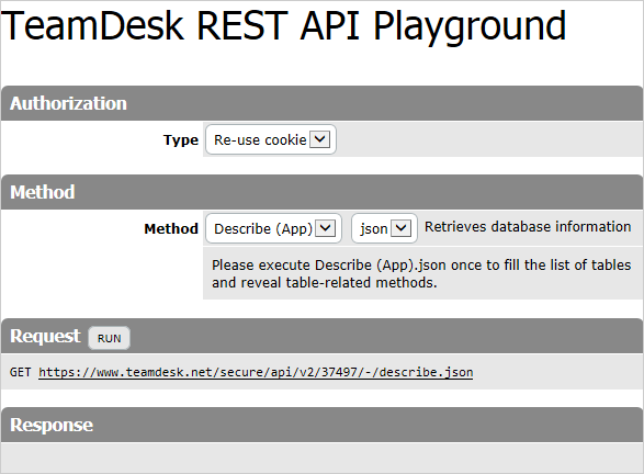 REST API Playground