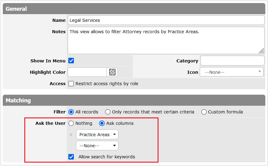 New Ask the User Setup Mode