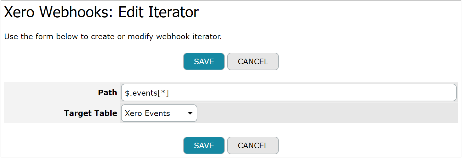 Xero Edit Iterator