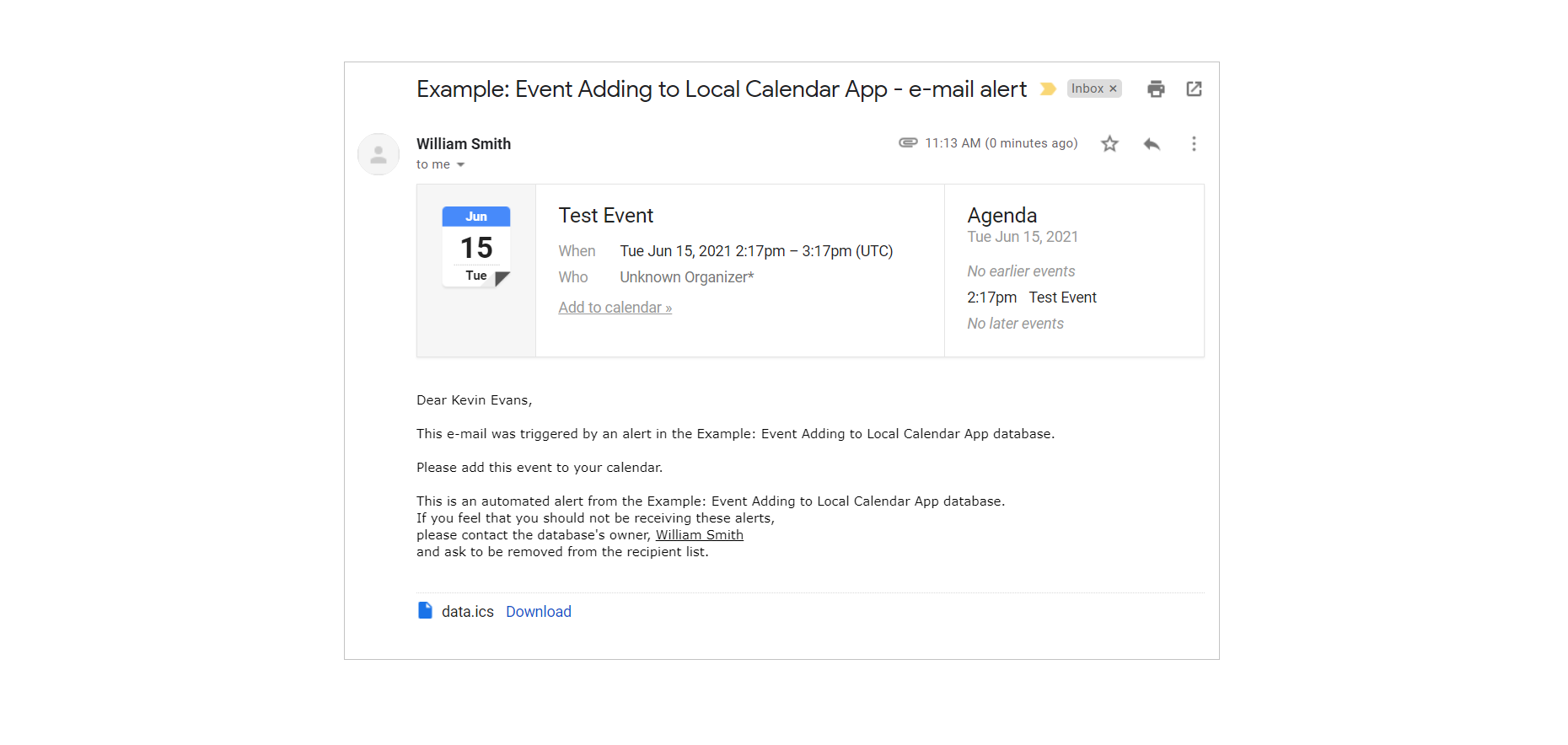 Adding Events to Local Calendar App - TeamDesk Blog