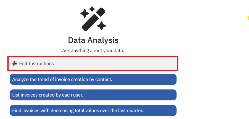 Edit Instructions button location