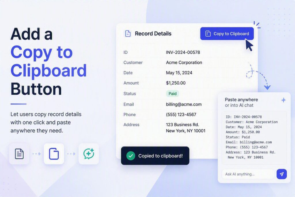 copy to clipboard button