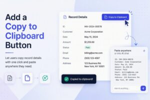 copy to clipboard button