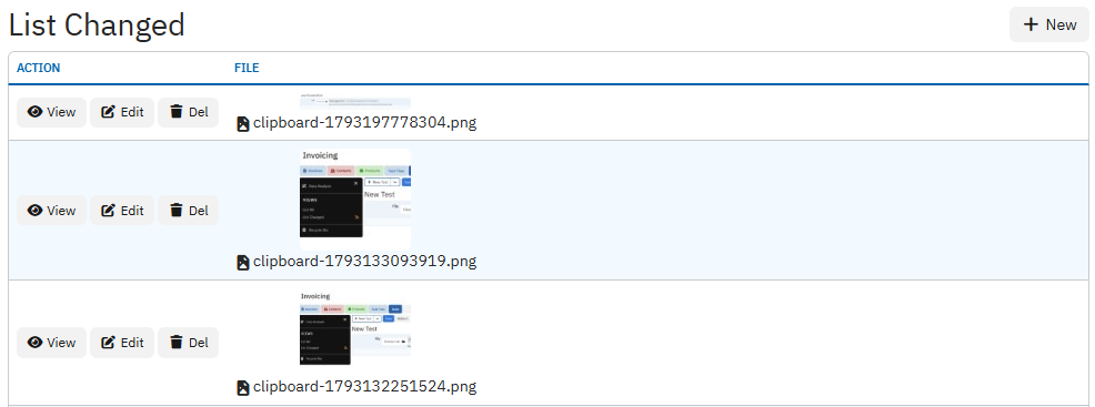 list of images