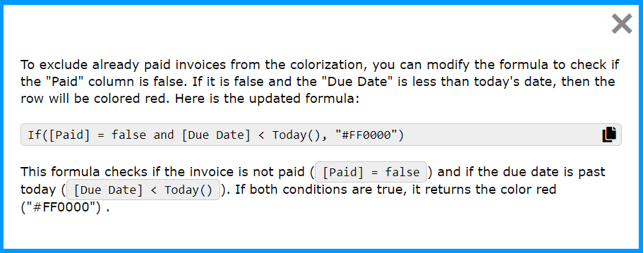 Suggested Improved Formula
