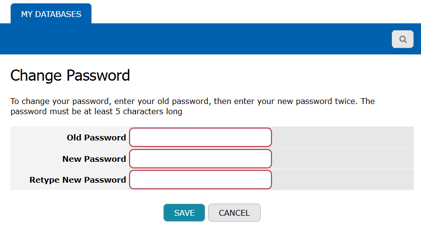 Change password